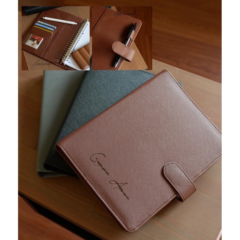 

TERLARIS! binder a5 kulit Custom Nama dan Logo murah