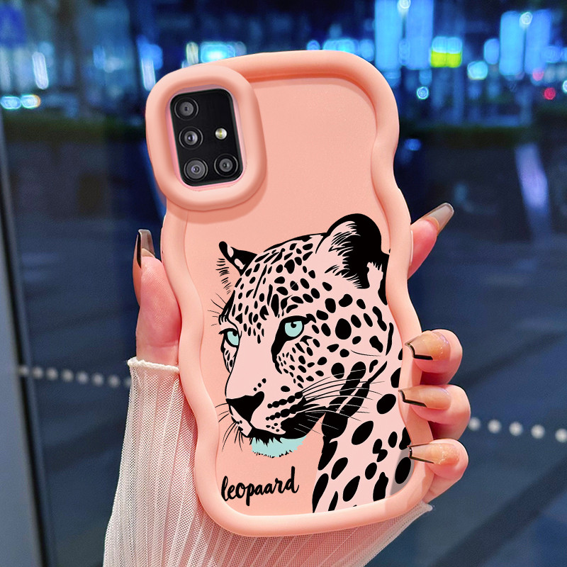 Casing Hp Untuk Samsung A51 M40s Case Casing Kesing HP macan tutul Softcase Macaron baru sampul peli