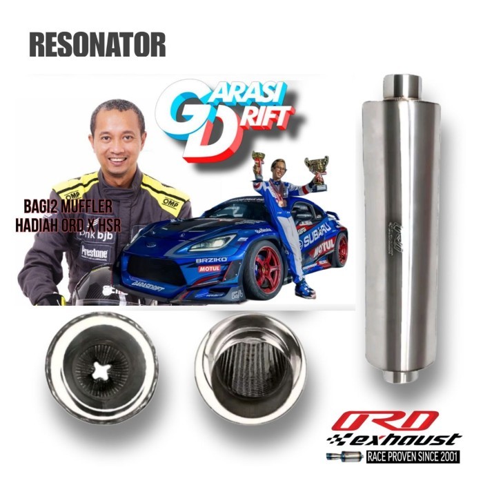 Exhaust Knalpot Racing Mobil Bass Resonator mobil manual ORD exhaust
