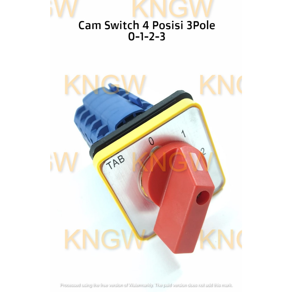 Cam Switch 3Pole 4Posisi 0-1-2-3 - Switch 4Posisi 3Pole