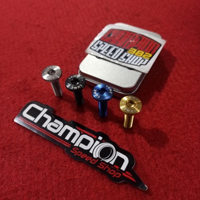 Baut Piringan Cakram Depan Belakang Titanium Wr3 Zx25R Ninja 250Fi Original