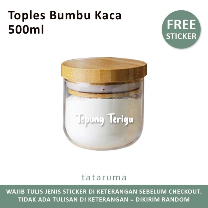 

PRODUK TERBATAS MIDO 500ml SATUAN - Toples Bumbu Kaca Tutup Bambu Mini Bamboo Jar