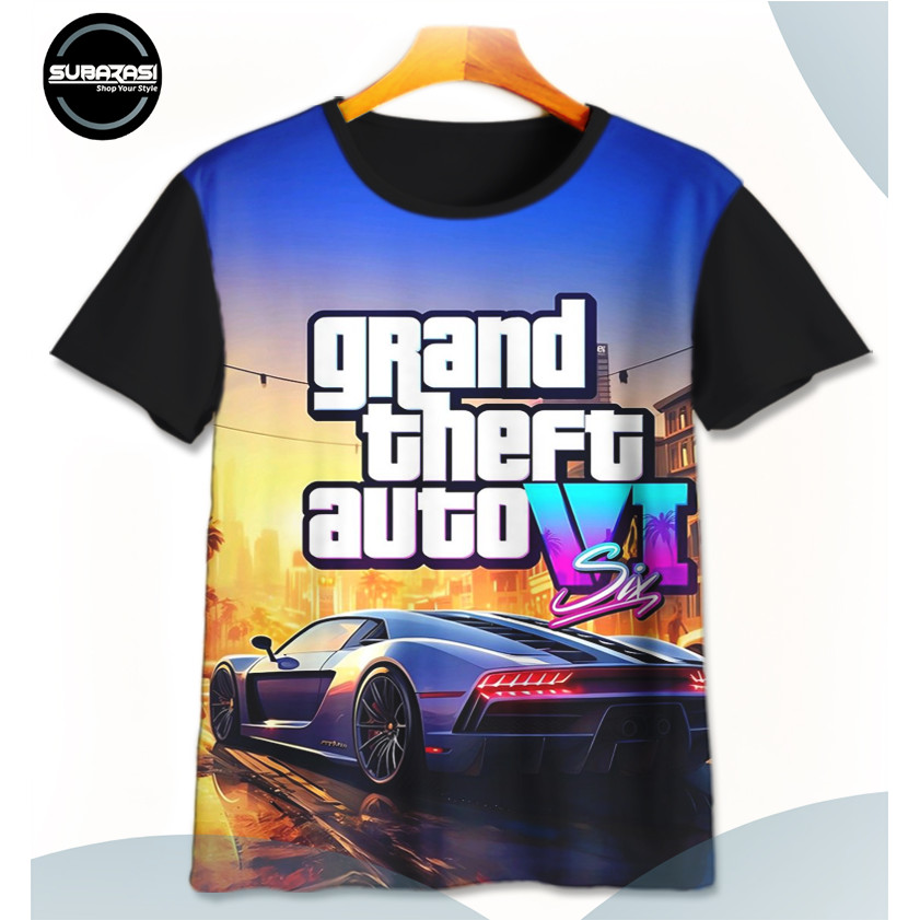 Baju Kaos Anak GTA Game GTA-4-designWD Unisex - SUBARASI STORE