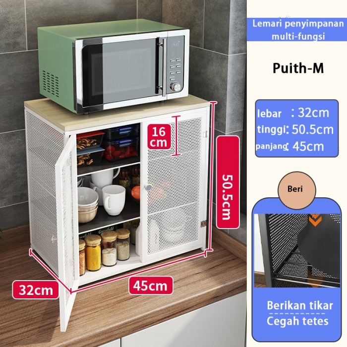 

SPECIAL Itmi - Ready&GaransiLemari Bumbu Dapur Kabinet Piring Rak