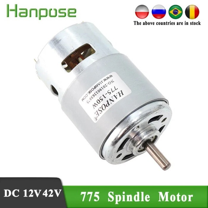 80W 150W 288W 775 SPINDLE MOTOR 3000-12000 RPM MOTOR BRUSH DC MOTORS