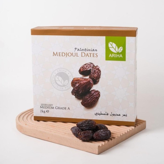 

Ready Stock Kurma Medjoul Medium @2 Kg Ariha Asli Palestina ( Medjol Medjool )
