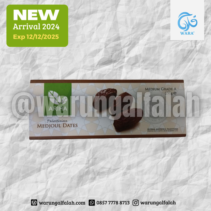 

Cuci Gudang Kurma Medjoul Asli Palestina Ariha Medium 250 Gram