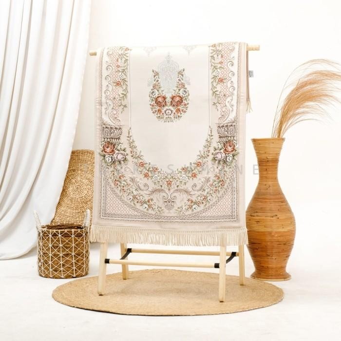 Sajadah Import Turki Satin Bordir/Sajadah Turki Tebal Mewah Mahar lembut dan halus