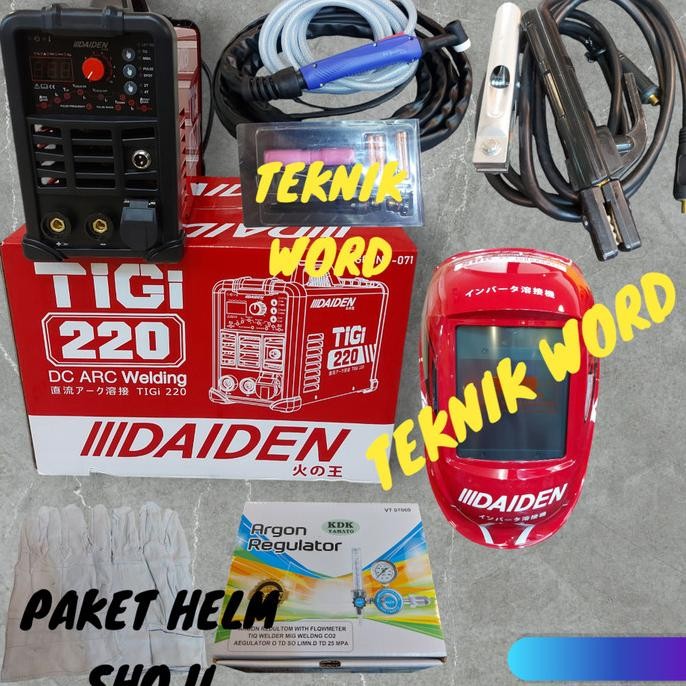 Promo MESIN LAS ARGON DAIDEN TIGI TIG 220 / INVERTER LAS DAIDEN ARGON TIGI 220 COD
