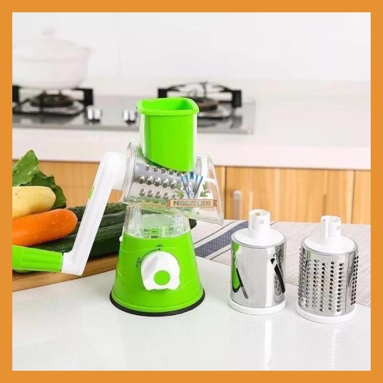 ALAT GILING PARUT KEJU SAYURAN BUAH ROUND BLADES SLICER PUTAR - CY-806