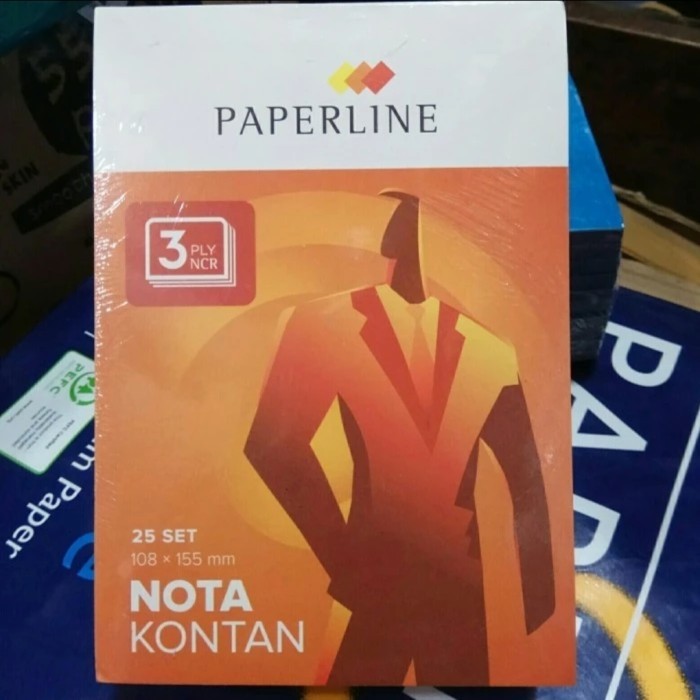 

TERBARU Nota kontan 3 Ply Kecil PAPERLINE ( 1Pak 10 Buku)