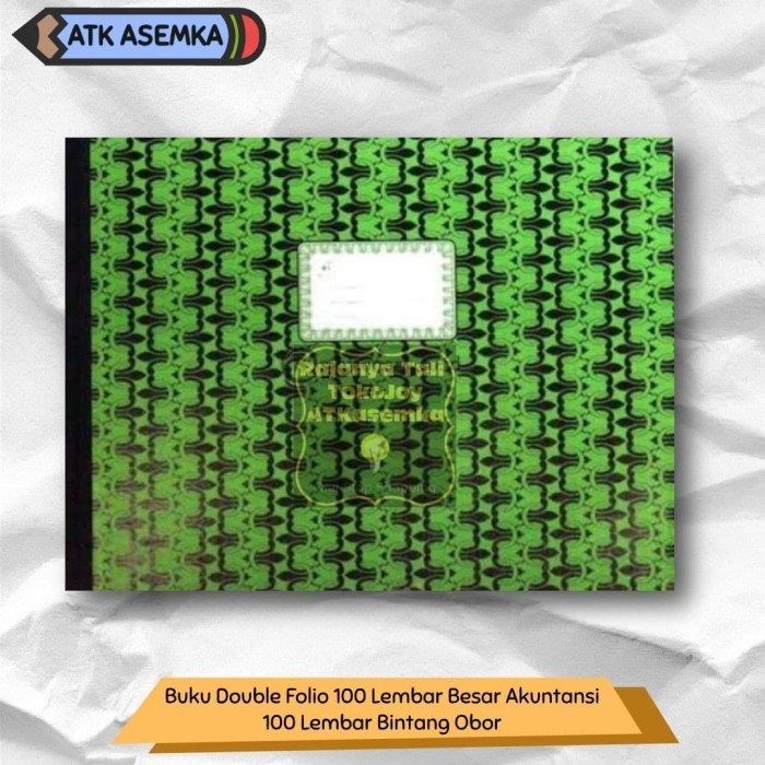 

TERBARU Buku Double Folio 100 Lembar Besar Akuntansi 100 Lembar Bintang Obor