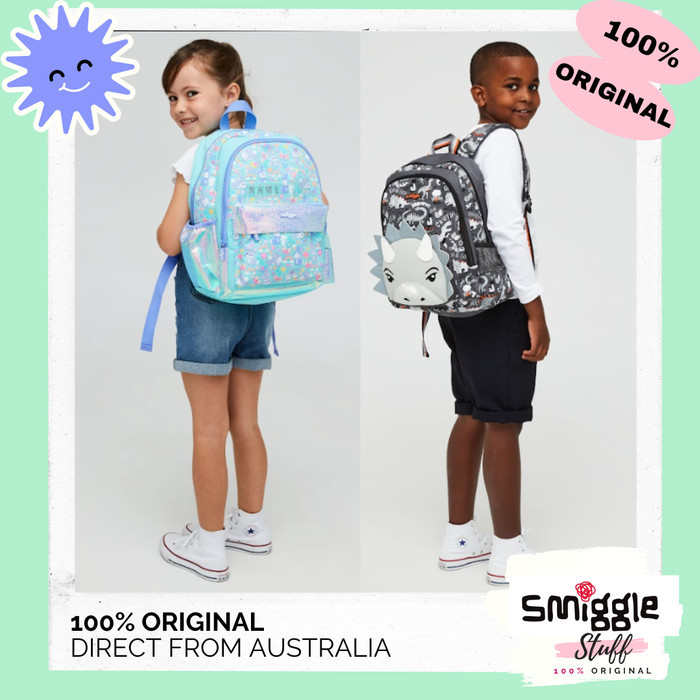 Original SMIGGLE Junior Backpack Budz Cloud - Tas Ransel Anak TK SD