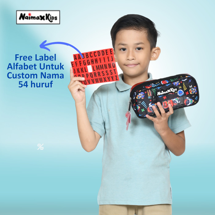 

Pencil Case Custom Nama Naimax Kids Pencil Case Anak Laki-Laki