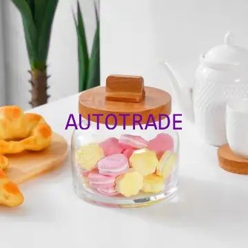 Delicia Stoples Toples Kaca Tutup Kayu 1.45 Ltr Toples Makanan 1450 Ml