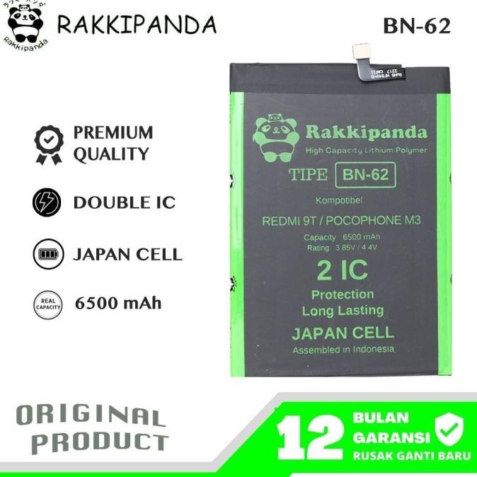 Rakkipanda - Bn62 Redmi 9T / Pocophone M3 Batre Batrai Baterai