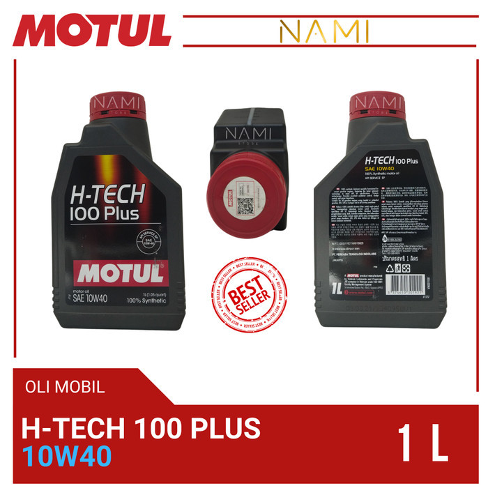 Oli Motul H-Tech 100 Plus Sae 10W40 (1L) - Original