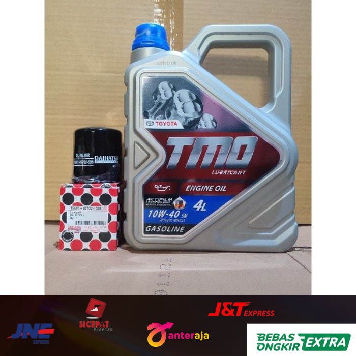 Paket Oli Toyota Tmo 10W-40 4Liter Filter Oli Avanza Xenia Rush