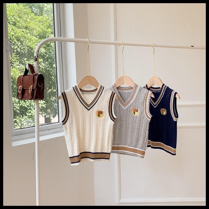 terbaru vest rajut anak laki laki umur 3-8 tahun/ vest knit anak laki laki best seller