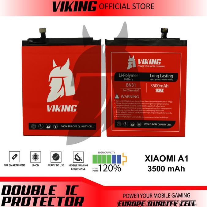 Baterai Viking Xiaomi Mi A1 - Mi 5X Bn31Double Power