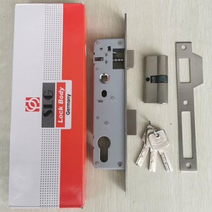 Produk Baru body kunci pintu alumunium swing Slg / body kunci lidah alumunium