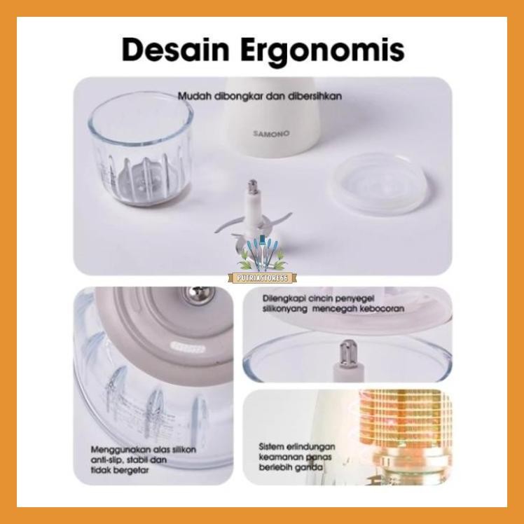 SAMONO FOOD CHOPPER MINI CHOPPER SERBAGUNA SAMONO CHOPPER SWMC200