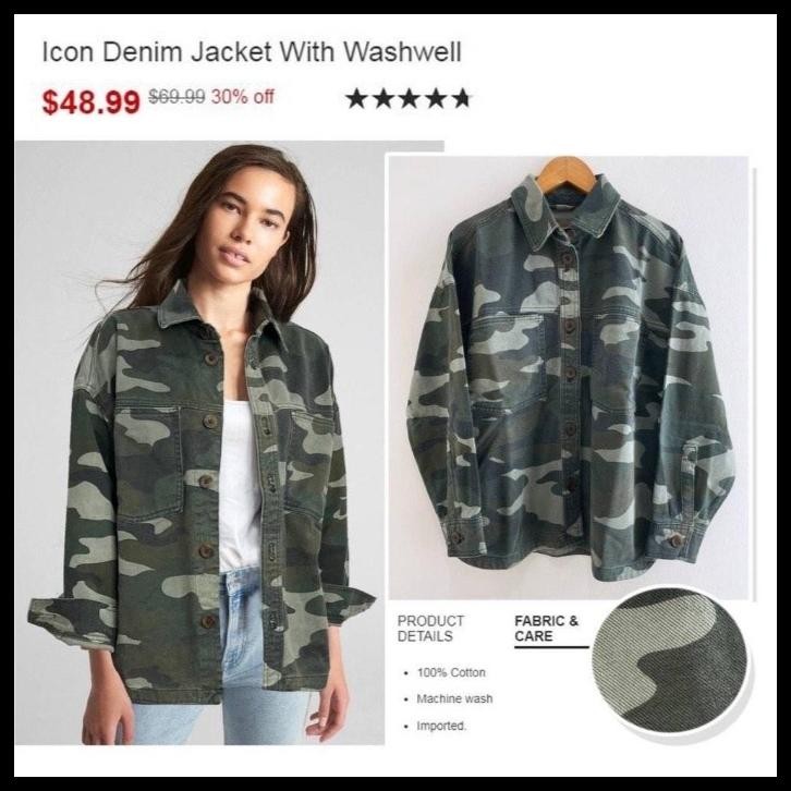 terbaru jaket parka wanita gap promo