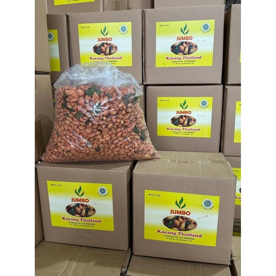 

SALE! 5KG KACANG THAILAND JUMBO GROSIR 1 DUS / KACANG BANGKOK DAUN JERUK