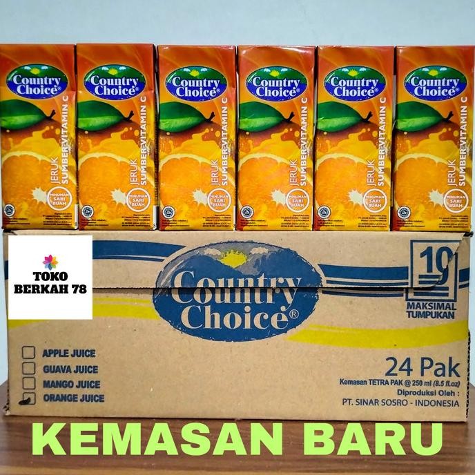 

SALE! COUNTRY CHOICE JERUK 250 ML / COUNTRY CHOICE ORANGE 250 ML ( KARTON )