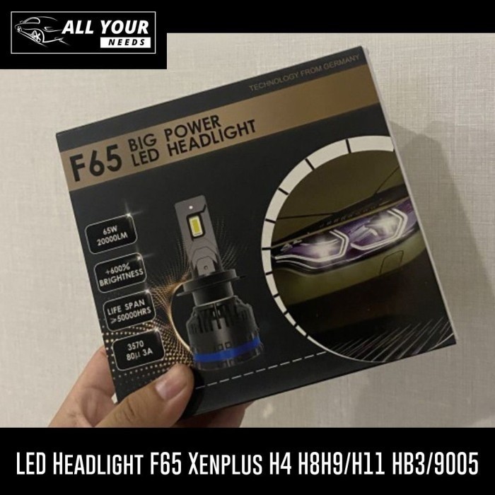 Promo Led Headlight F65 Xenplus H4 H8H9/H11 Hb3/9005 Lampu Mobil