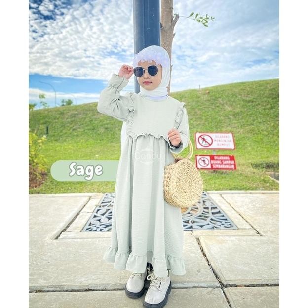 VIRAL Baju Gamis Anak Perempuan Putih Bersih Polos | Gamis Manasik Haji | Baju Seragam Sekolah Anak 