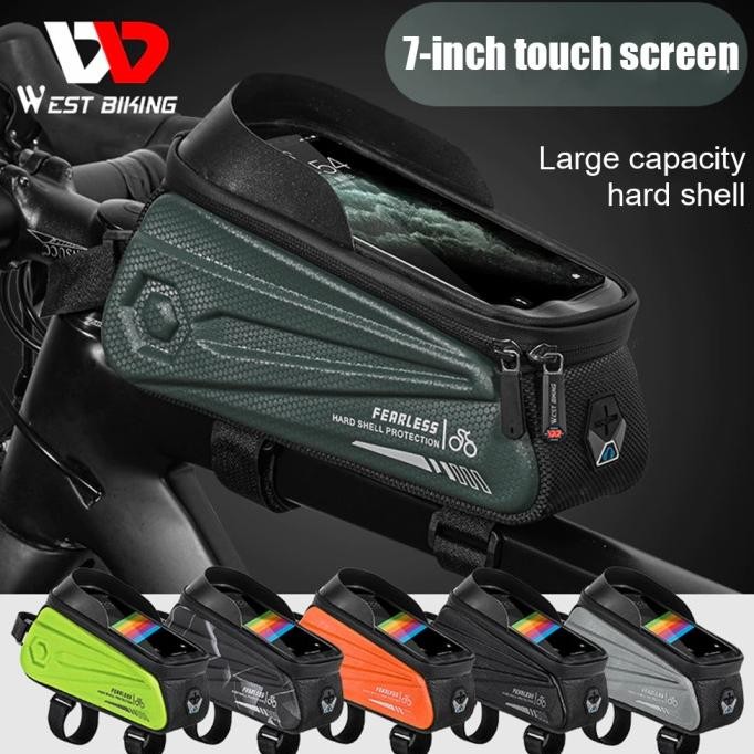 Baru Tas Sepeda Handphone Touch Screen Water Proof - West Biking Original