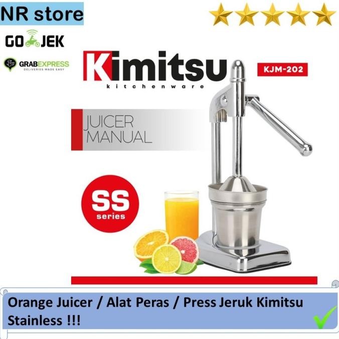 

SALE! ORANGE JUICER / ALAT PERAS / PRESS JERUK KIMITSU STAINLESS SS SERIES