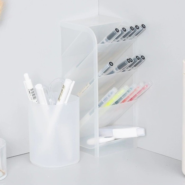 Rak Meja Mini Serbaguna Organiser Alat Tulis Peralatan Kosmetic Tempat Pensil Aesthetic Rak Pen