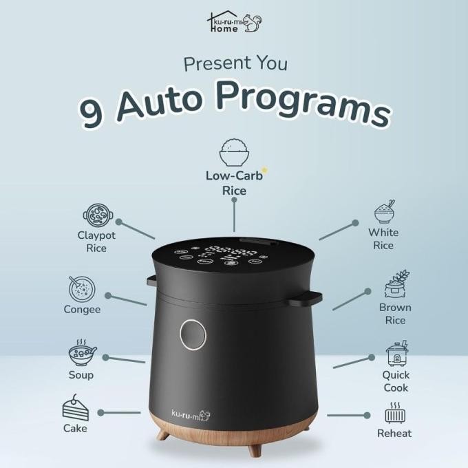 Kurumi Home Multifunction Rice Cooker (With Low Carb Function)