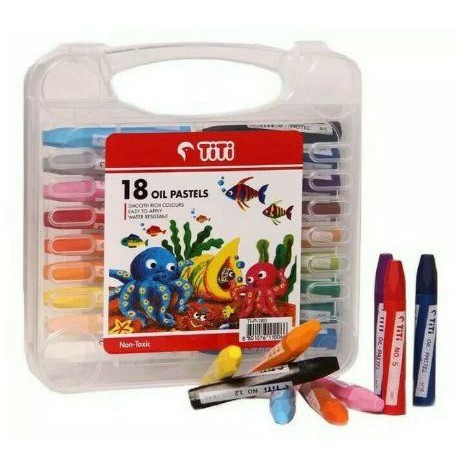 

Crayon TITI Oil Pastel 18 Warna