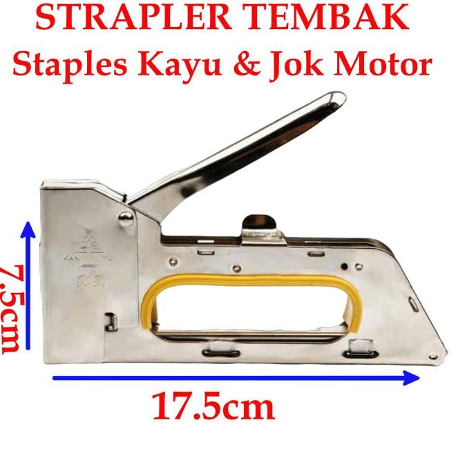 

Promo Staples Tembak Jok Motor Staples Besar Guntacker Tembak Kertas Kayu COD