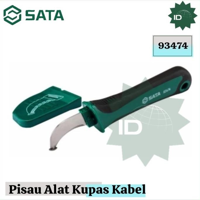 

Promo Pisau Alat Kupas Kabel 93474 Protection Wire Stripping Knife Sata Tools COD