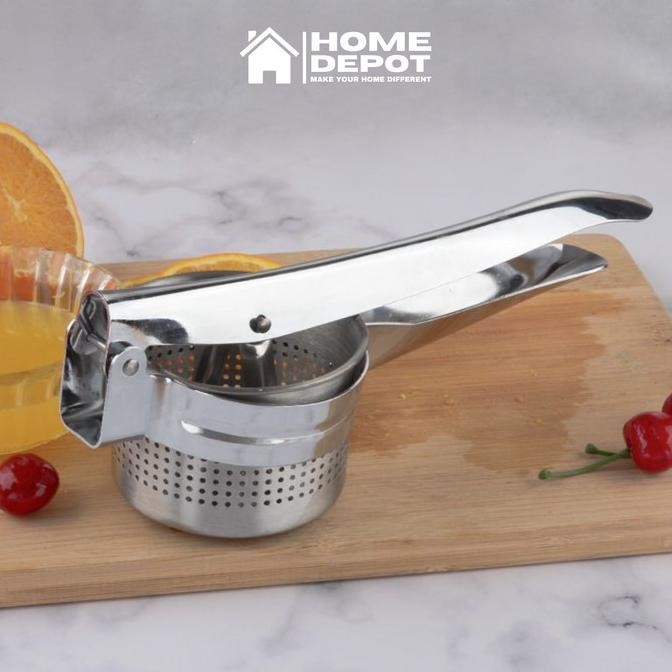

SALE! ALAT PERAS JERUK MANUAL STAINLESS TEBAL KENTANG WORTEL POTATO PRESS