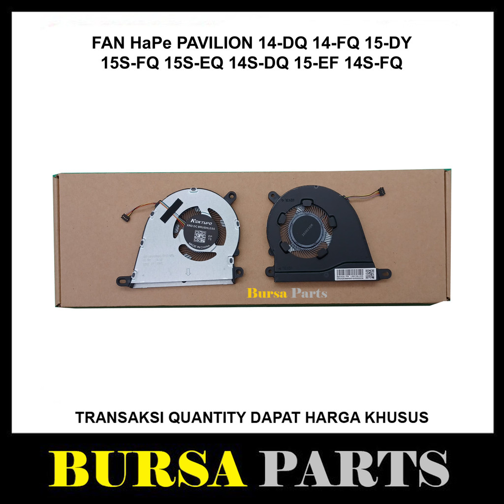 Fan HP Pavilion 14-dq 14-fq 15-dy 15s-fq 15s-eq 14s-dq 14s-fq
