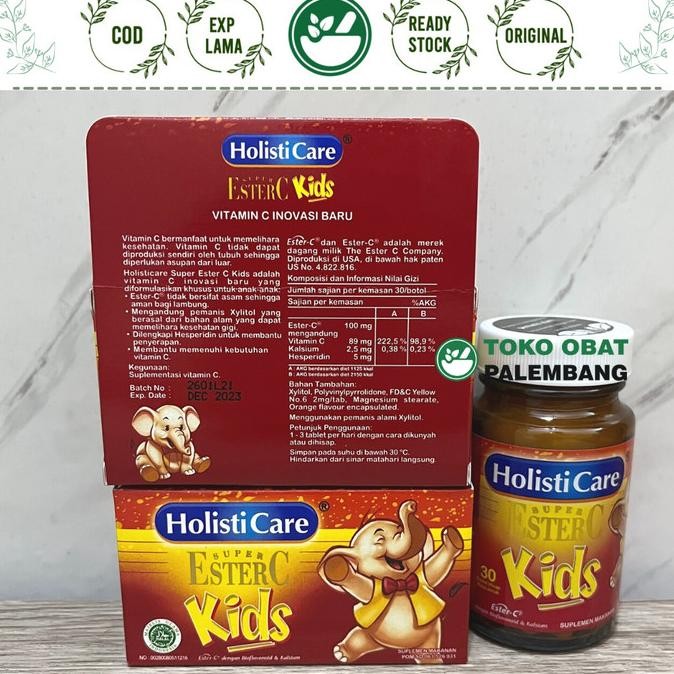 

SALE! HOLISTICARE SUPER ESTER C KIDS 30 TABLET HISAP JERUK HOLISTI CARE KIDS