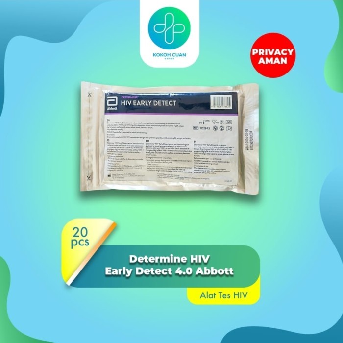 Test HIV Abbott 1 Set Lengkap Mandiri Generasi 4.0 Abbott