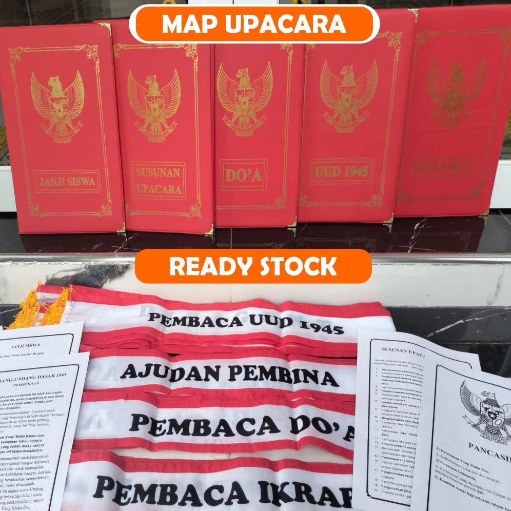 

ZOE MAP UPACARA 1 SET ISI 5 MAP SABLON + SELEMPANG MURAH