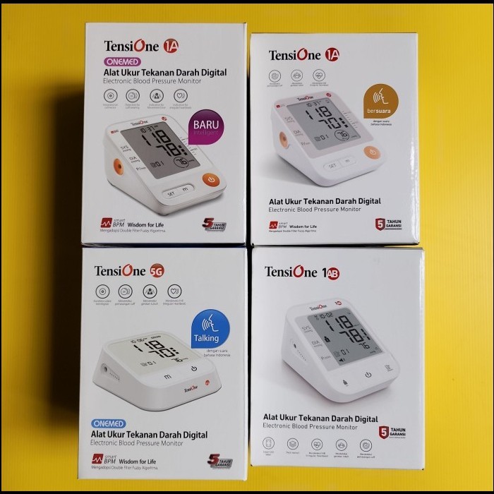 Tensimeter Digital - OneMed TensiOne 1A 1AB 5G - Suara + Adaptor + Rechargeable - Alat Ukur Tekanan