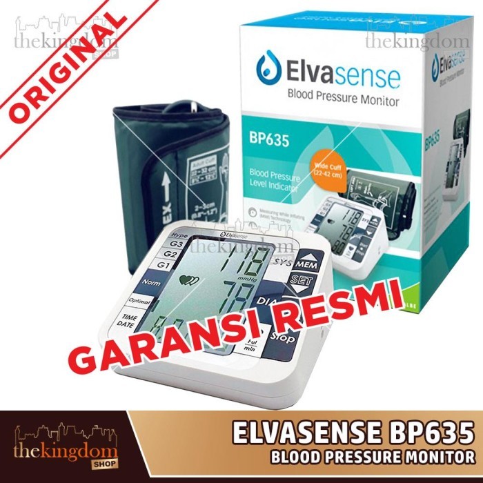 Elvasense BP635 Blood Pressure Monitor Tensimeter Ukur Tensi BP 635