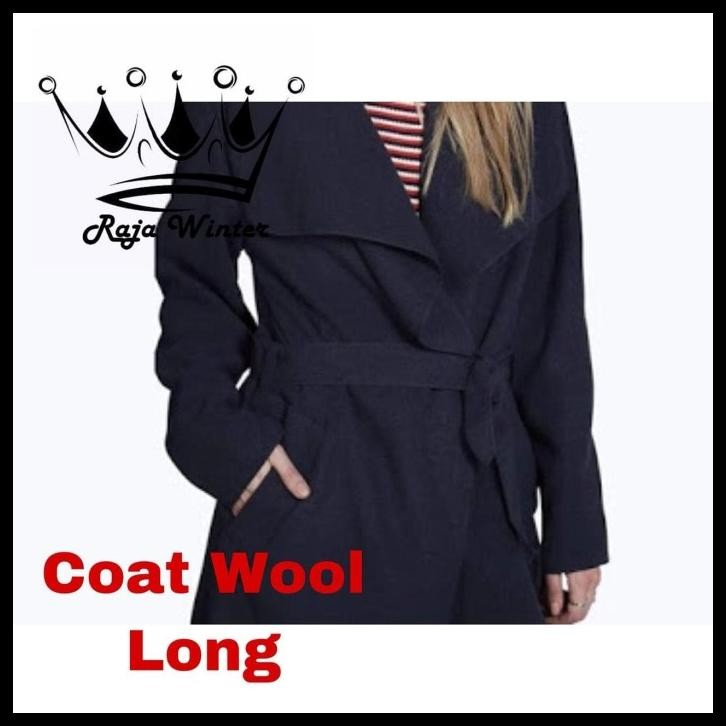 terbaru coat korea wool wanita blazer coat long import musim dingin promo
