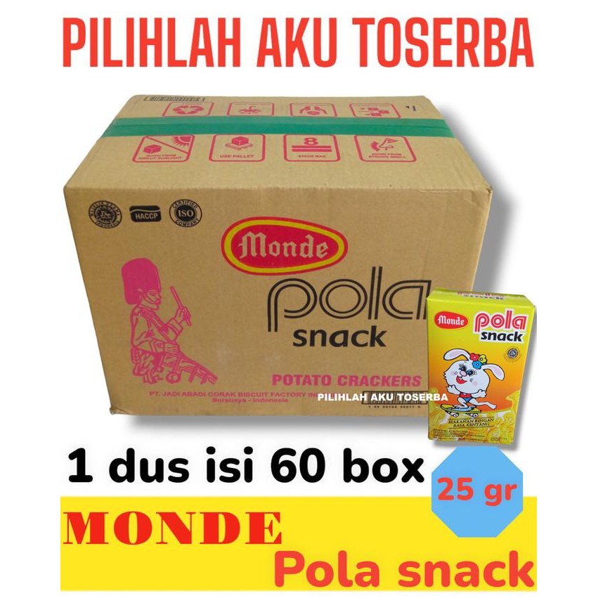 

Ele Monde Pola Snack 25 Gr - ( 1 Dus Isi 60 )