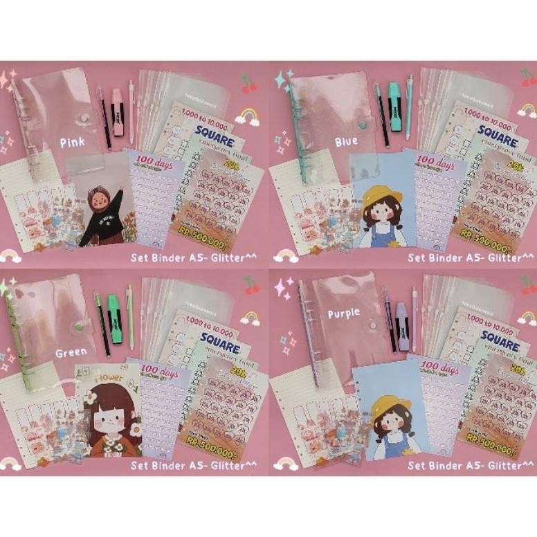 

ANGELO SET BINDER A5 - GLITTER