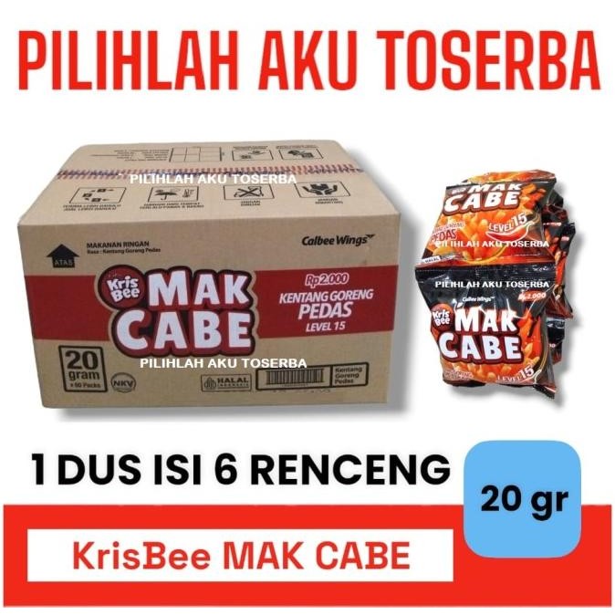 

MIT KRISBEE MAK CABE KENTANG GORENG PEDAS - ( 1 DUS )