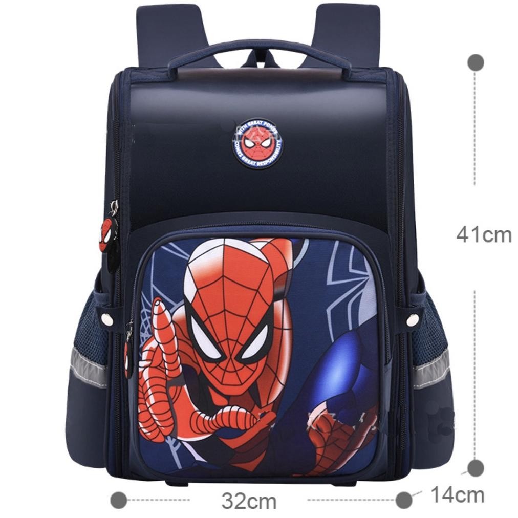 CR - WWH16 Tas Anak Sekolah SD Ransel Spiderman Captain Backpack Murah KTM TERLARIS
